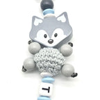 Schnullerkette mit Namen Baby Geschenk Junge