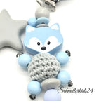 Nuckelkette mit Namen Schnullerkette mit Namen Schnullerhalter Ein bisschen Mama und Papa Babygeschenk Geburt Taufe Babyparty