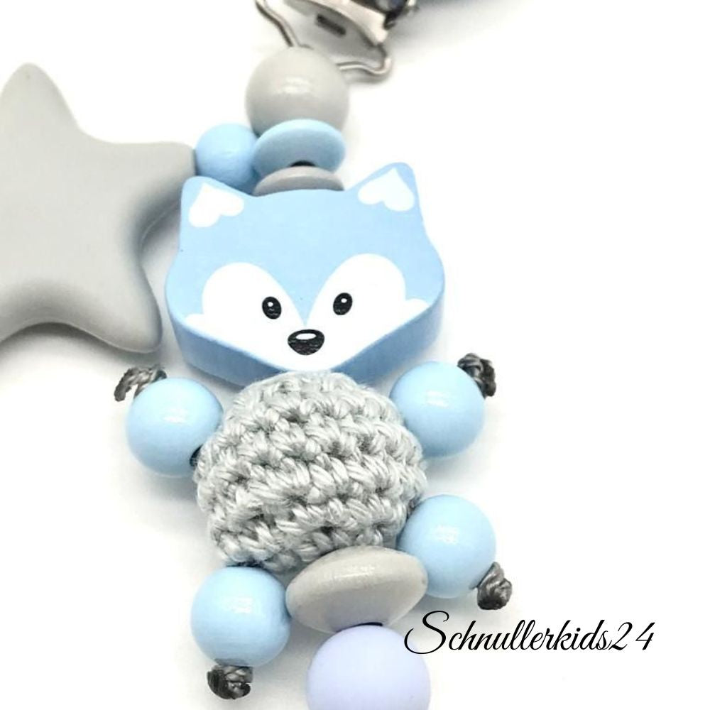Nuckelkette mit Namen Schnullerkette mit Namen Schnullerhalter Ein bisschen Mama und Papa Babygeschenk Geburt Taufe Babyparty