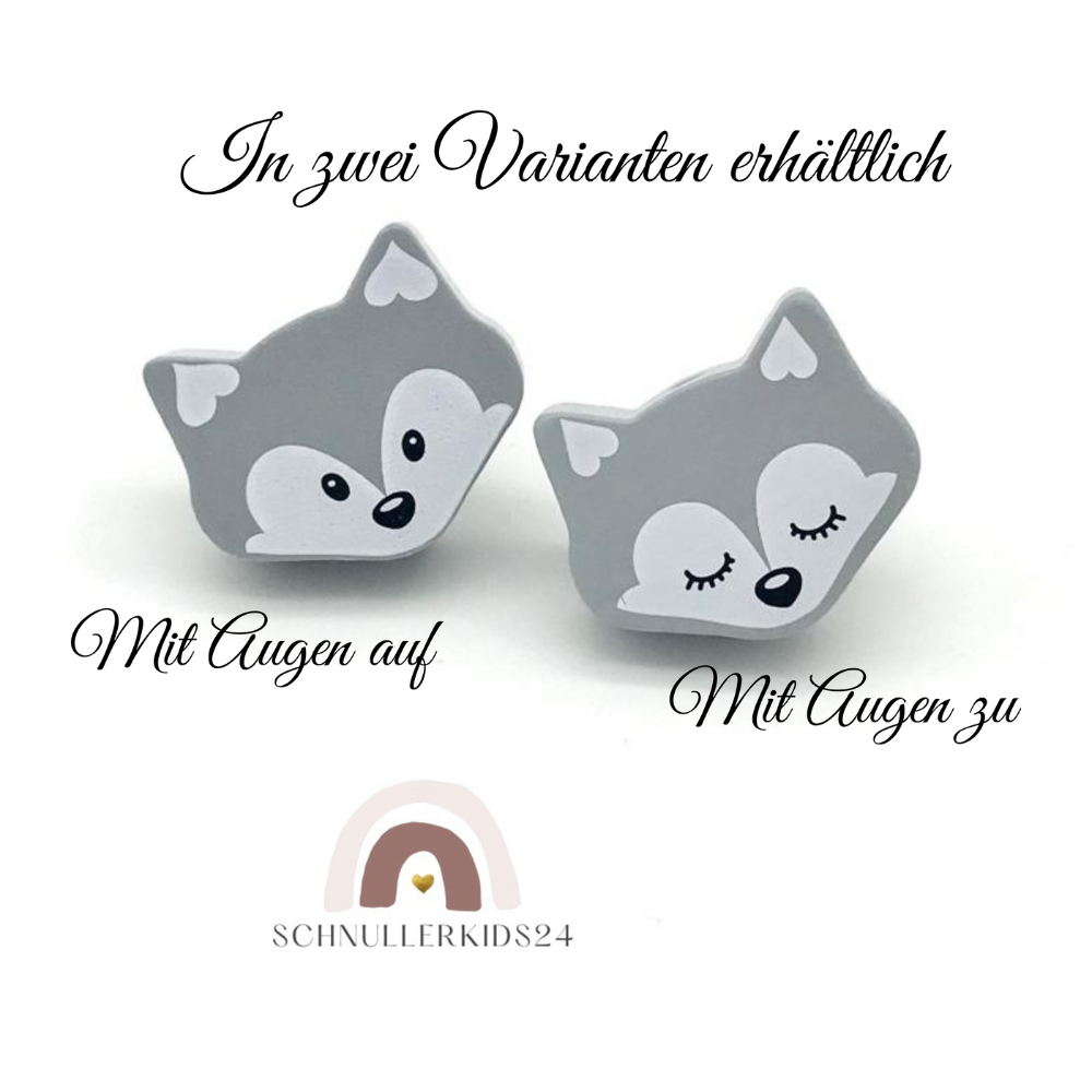 Fuchs Schnullerkette mit Namen Junge